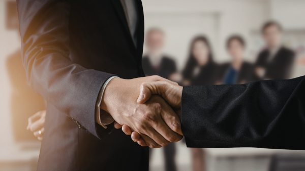 Poignée de main professionnelle